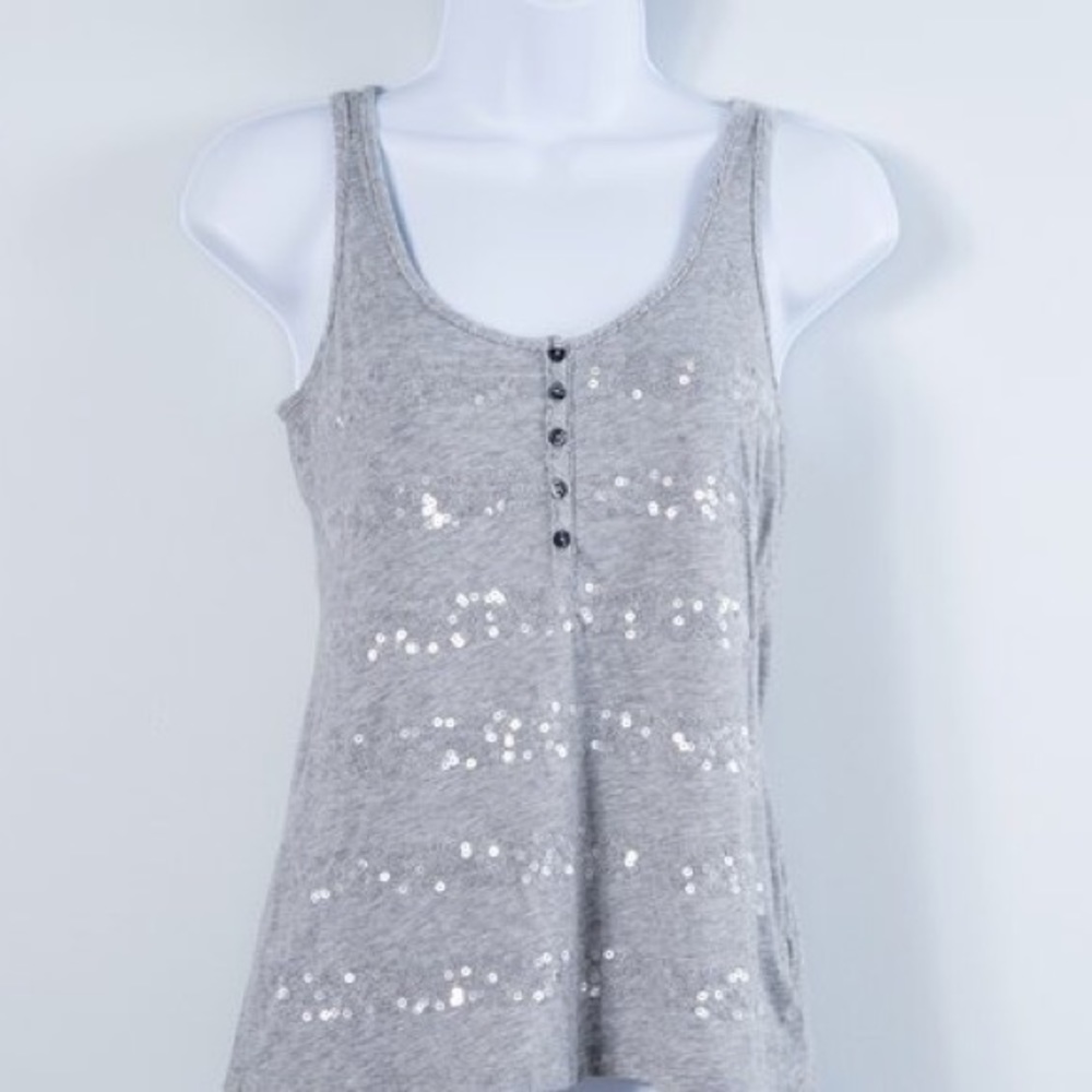 Sequin Gray Tank